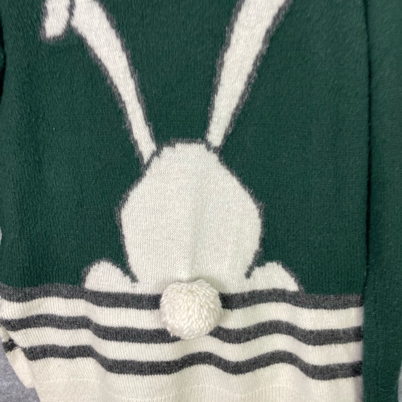 Abercrombie & Fitch Sweater Womens Medium Bunny Rabbit Animal Graphic Pullover - Picture 9 of 9